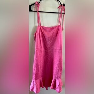 Express Pink Smocked Dress